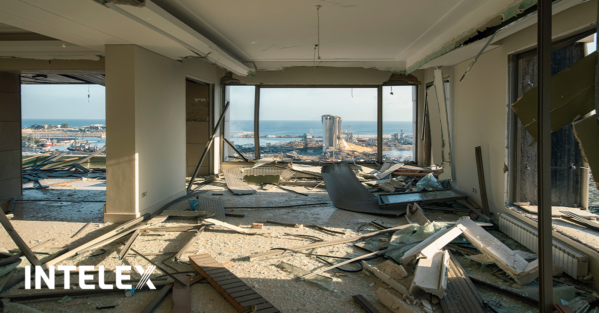Inside a home after the Beirut explosion