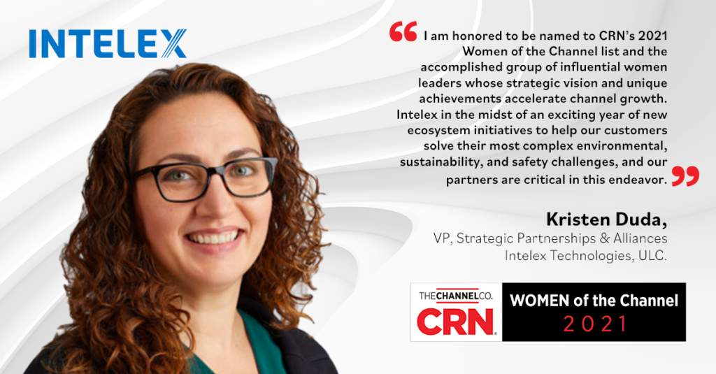 Kristen Duda, vice president of Strategic Alliances at Intelex, named to the highly respected Women of the Channel list for 2021