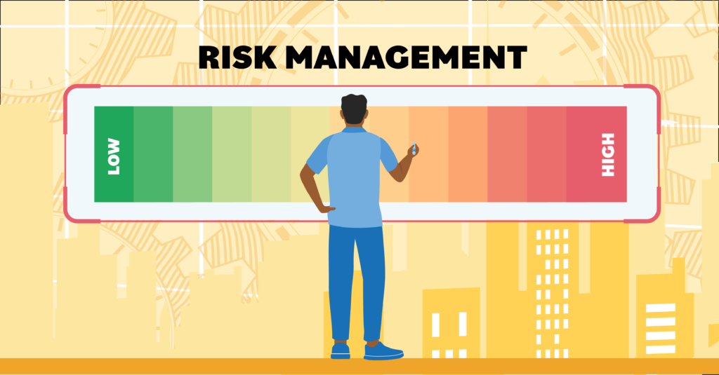 EHS professional looks over a risk management score