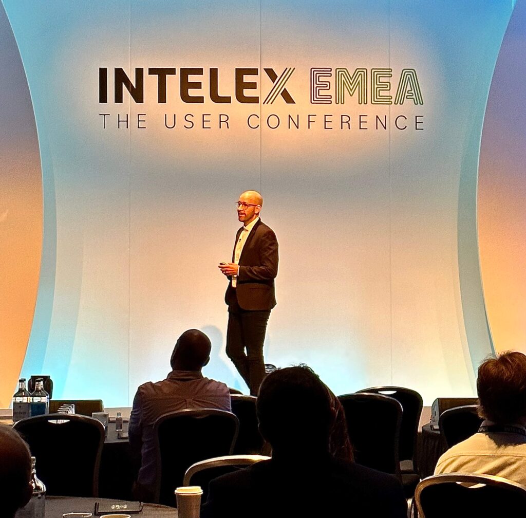 Intelex VP of Product Marketing Tom McConnon introduced our latest solution, Corporate Reporting for ESG, at the EMEA User Conference. 