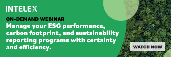 Watch Intelex on-demand webinar on ESG performance and reporting