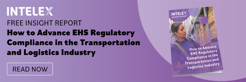 Download the insight report, How to Advance EHS Regulatory Compliance in the Transportation and Logistics Industry