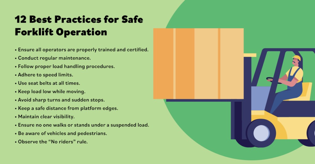 12 best practics for safe forklift operations
