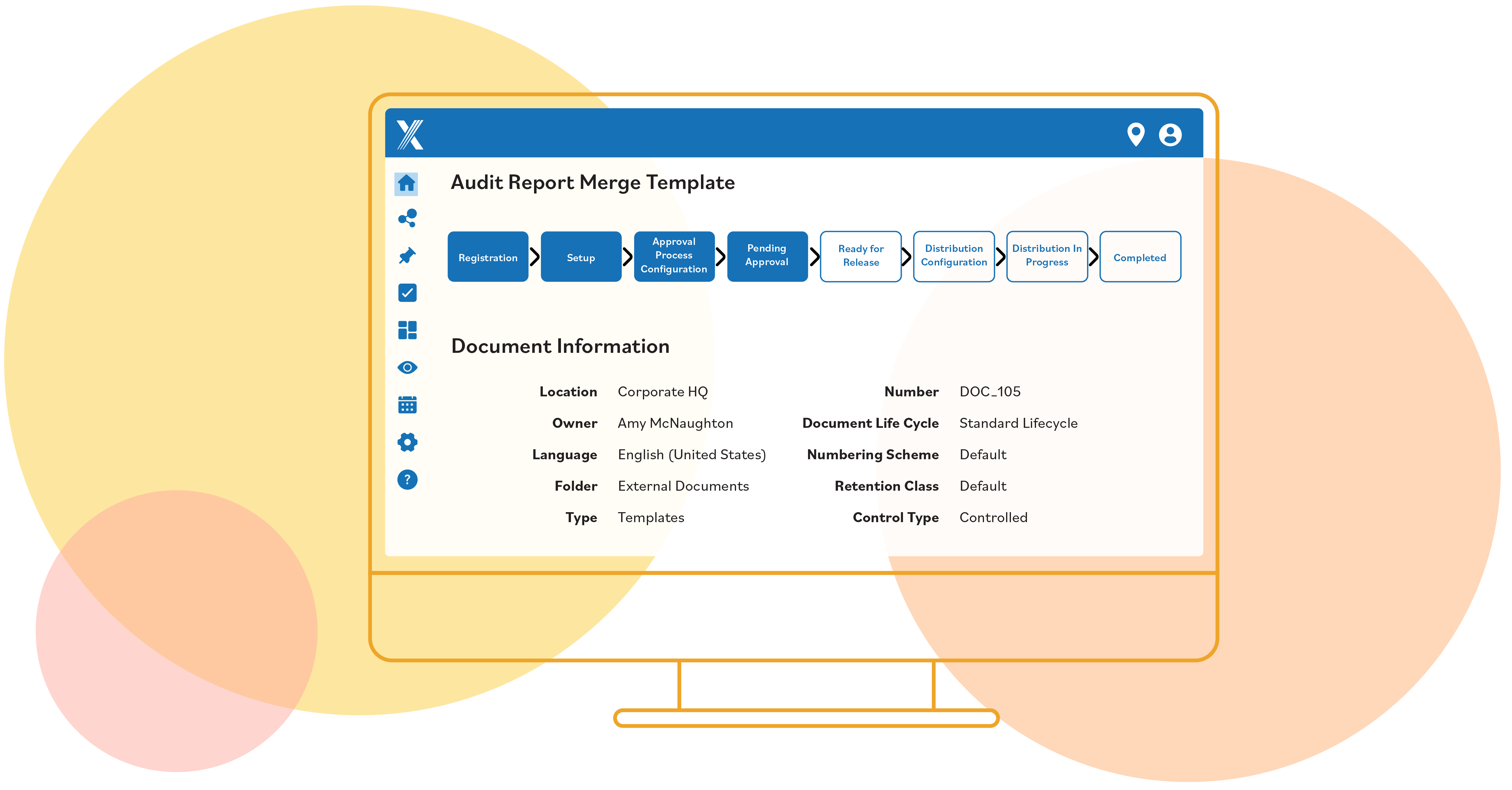 Intelex software dashboard showing how to update audit reports