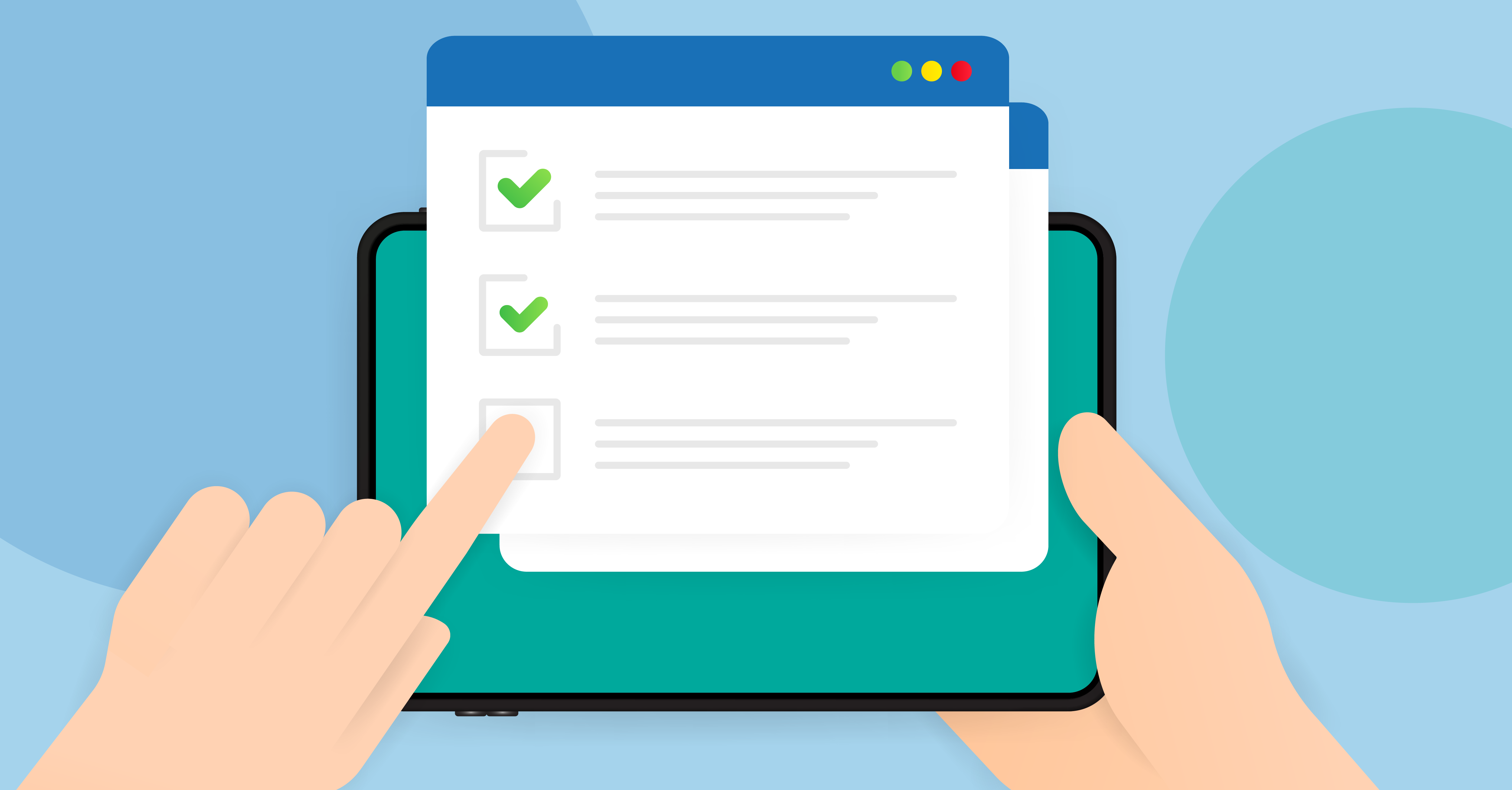 Graphic of a compliance audit checklist