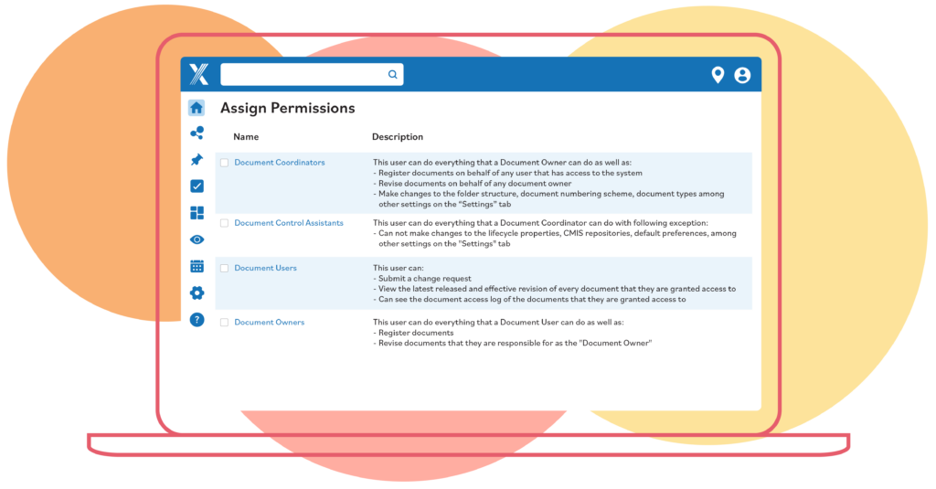 An example of how document control works on the Intelex platform