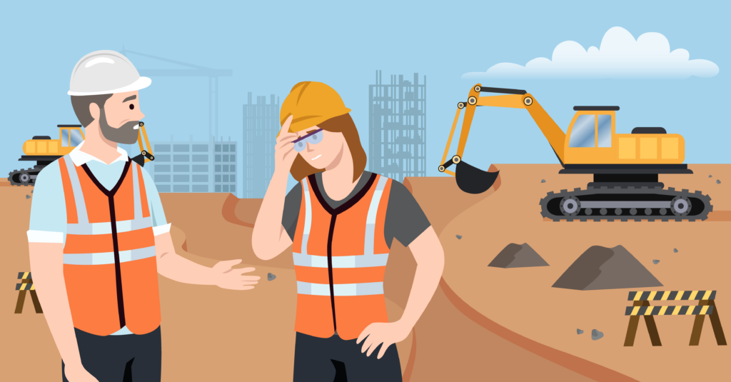 A safety manager experiences burnout on a construction site