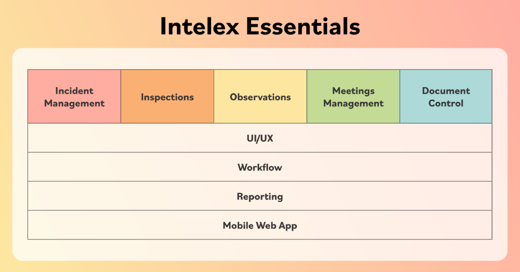 Intelex Essentials module breakdown