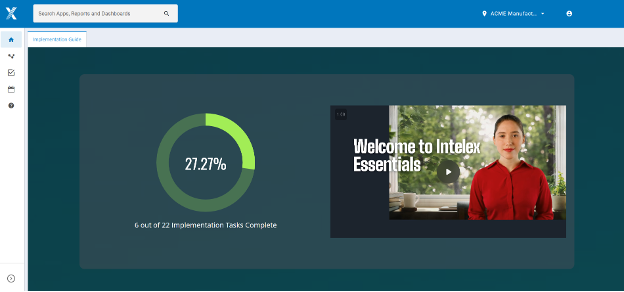 Intelex Essentials Visual Progress Tracking