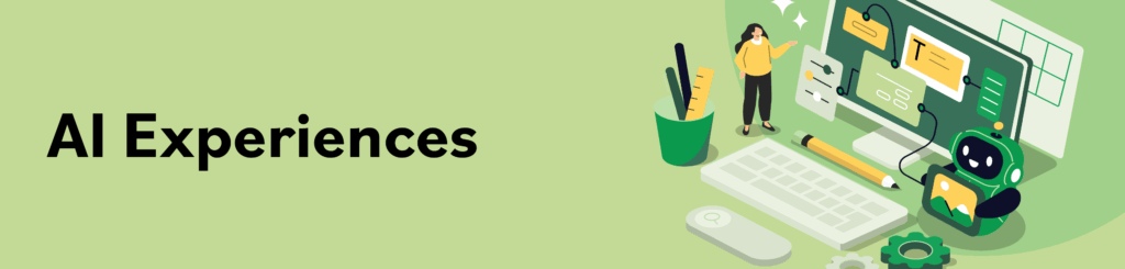 AI Experiences banner