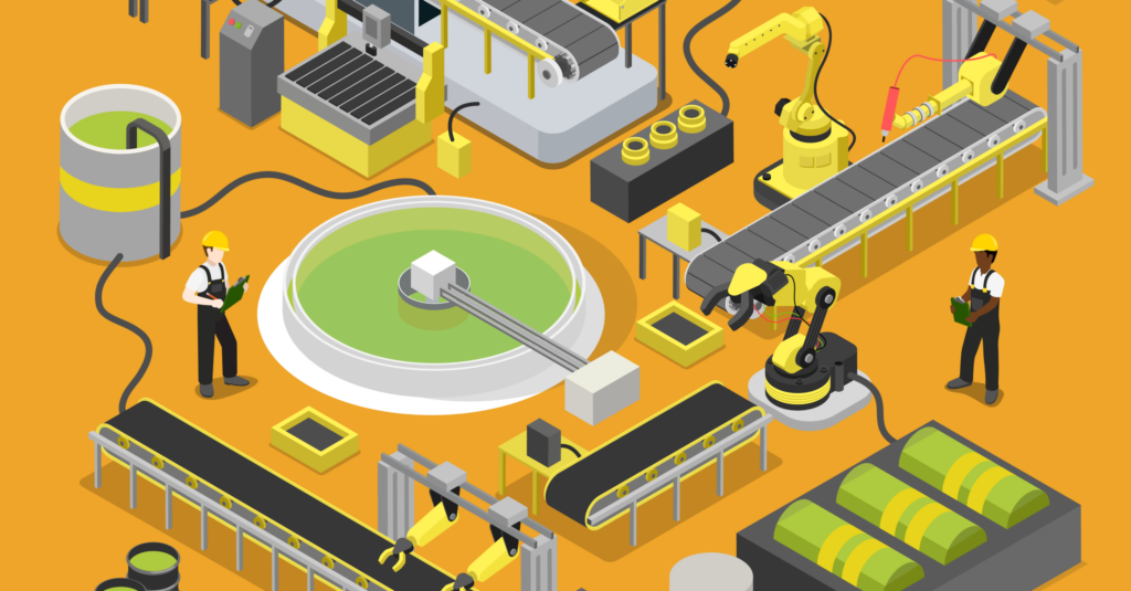 workers at a chemical plant